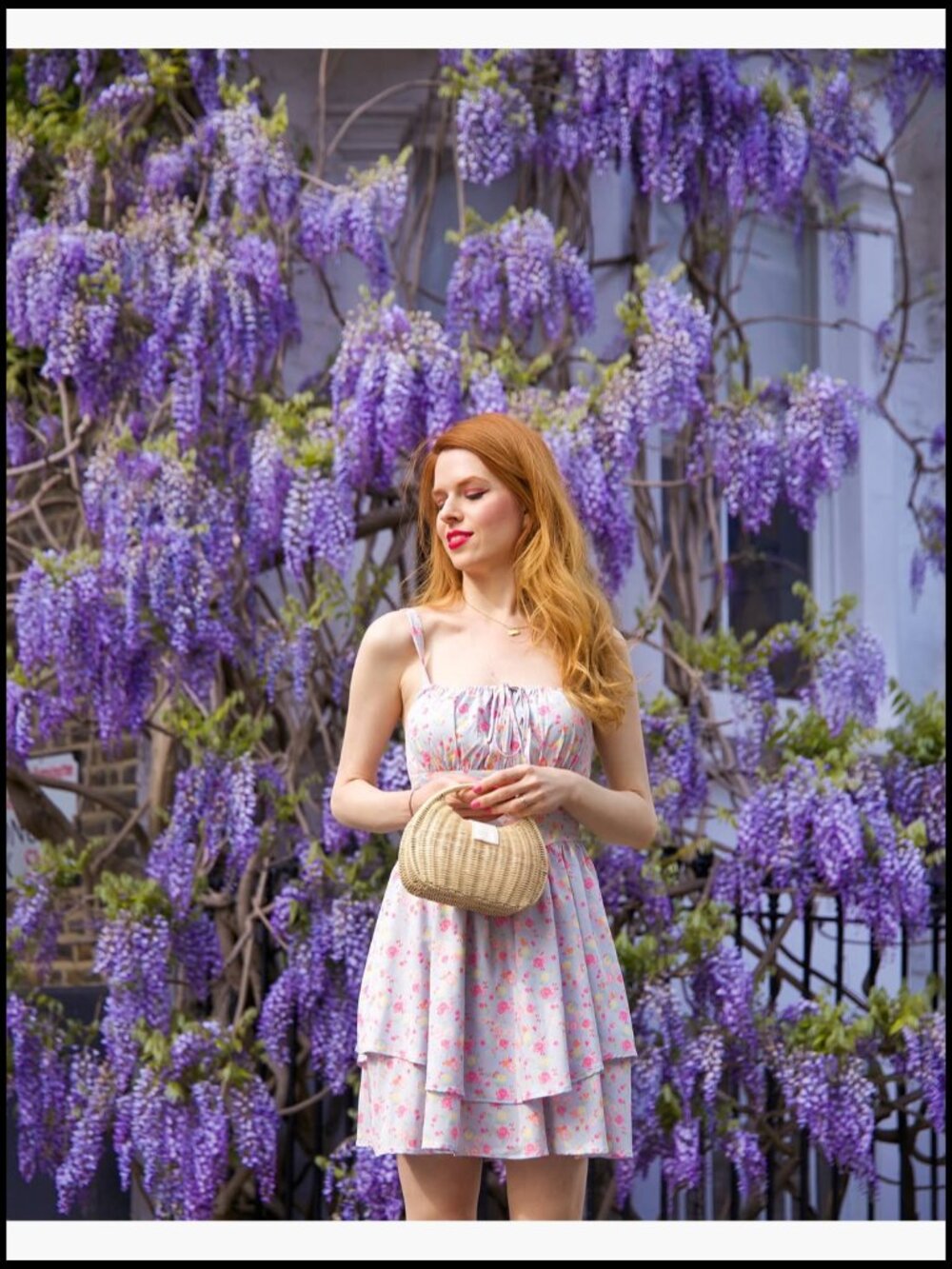 Polyester Elastane Floral Mini Corset Dress with Pockets A-Line Sundress - Picture 7 of 7